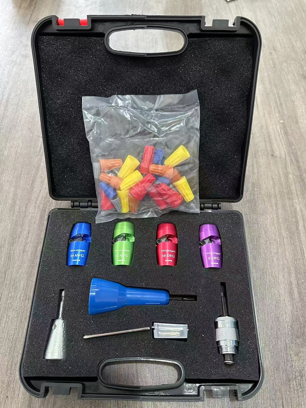 새로운 고품질 미국 표준 4종 세트 + 병렬 케이블 + 와이어 캡 트위스트 허브 + 블레이드 + 와이어 캡 25개