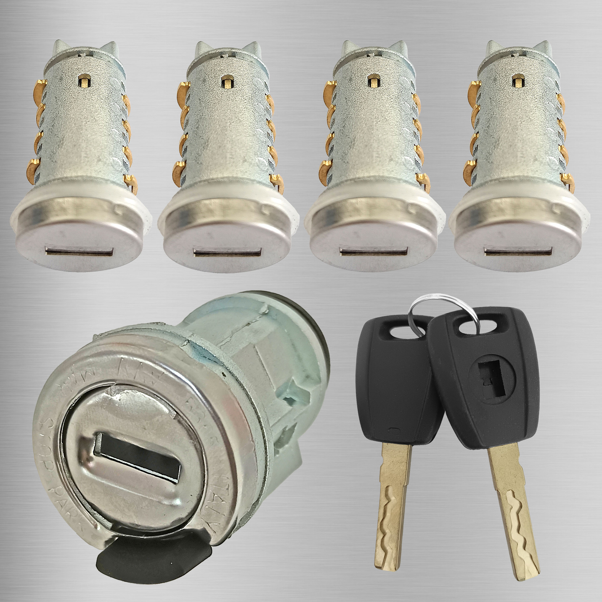 Fiat bloqueo de automóvil Fiat bloqueo de encendido corto cilindro de puerta corta 2 accesorios de llave