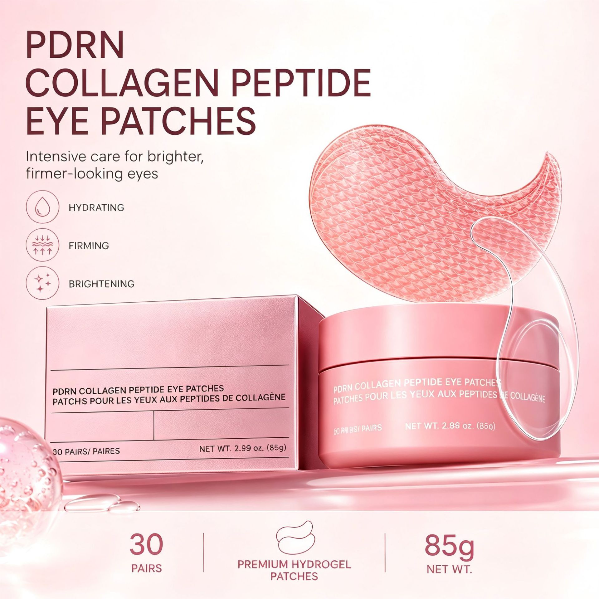Cross-Border Collagen Peptide Eye Patches for Firming and Reducing Fine Lines Collagen Peptide Eye Patches