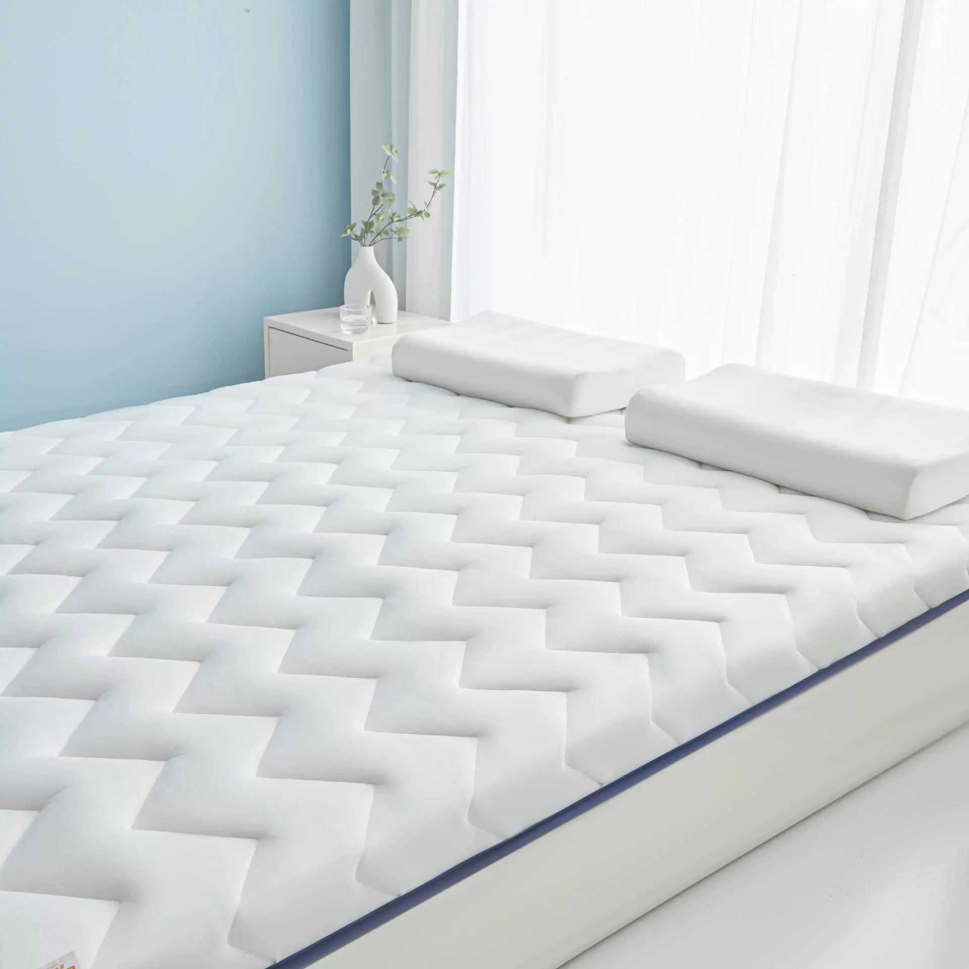 F家铺底加厚榻榻米子床褥子出租房大豆纤维学生宿舍床垫软垫睡垫