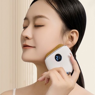 New electric stone scraping instrument board intelligent dredge lifting hot compress face facial eye massage artifact Meridian brush