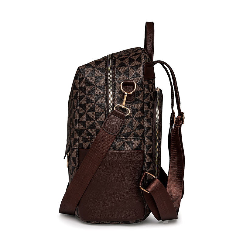 Mochila, bolso femenino, estilo explosivo transfronterizo, mochila antirrobo para mujer, bolso de viaje de moda de gran capacidad retro casual