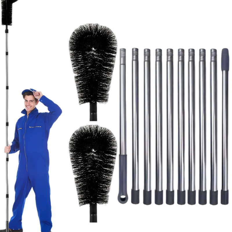 Cross-Border Cleaning Brush Roof Eaves Drain Trough House High-Level Groove Cleaning Brush Roof Cleaning Fallen Leaf Tool