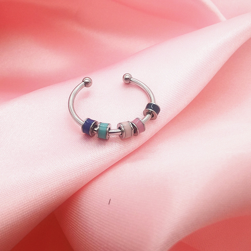 珐琅五珠焦虑戒指2