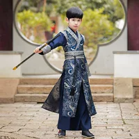 Hanfu мальчики весна и осень 2023 новый костюм Тан детский древний костюм китайский стиль красивый античный костюм боевых искусств оптом