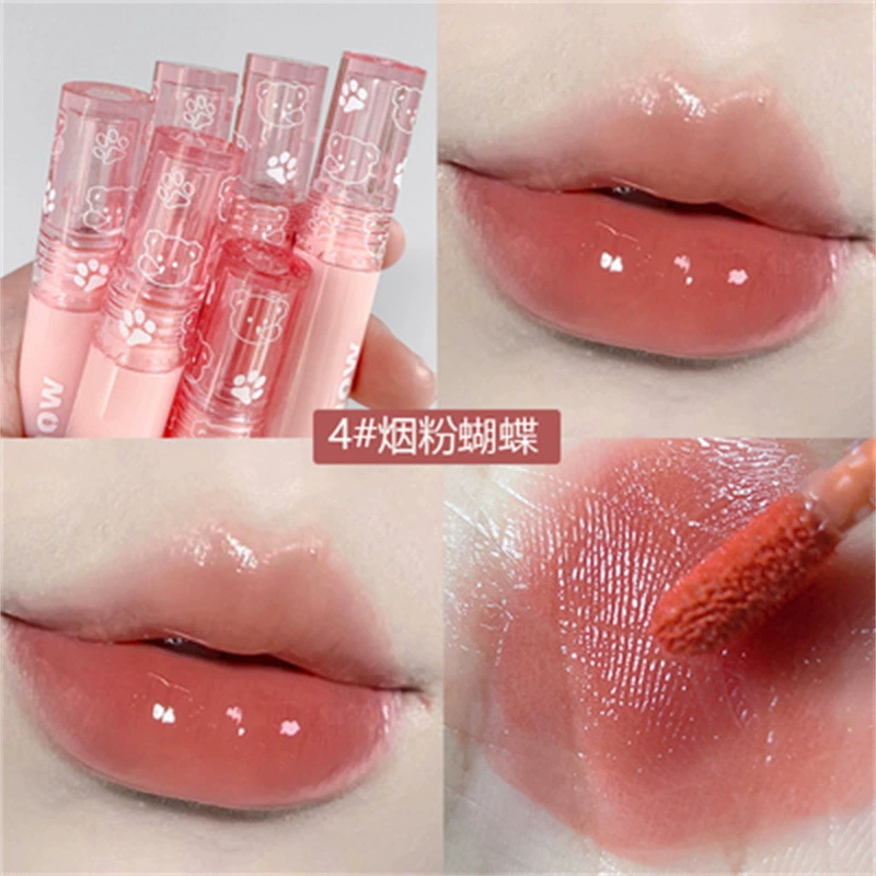 Matte lip gloss, lipstick, translucent shading, mirror effect