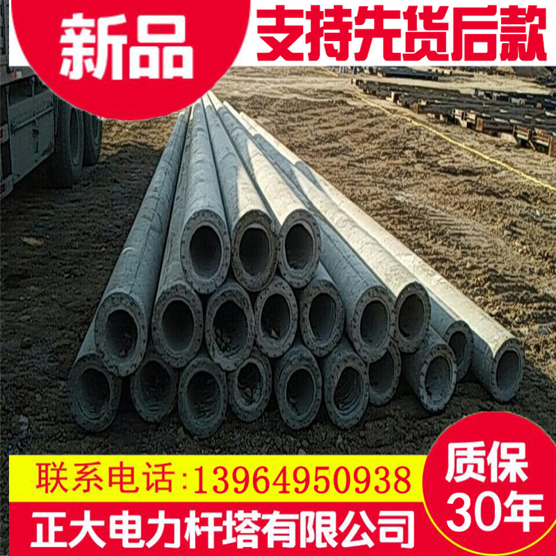 大弯矩水泥电线杆12米直径230钢筋混泥土电线杆 水泥制品