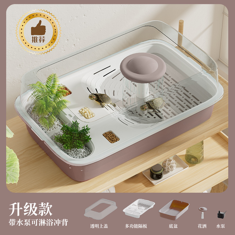 Acuario ecológico paisajístico doméstico de tamaño mediano y pequeño, balcón, sala de estar, tanque de crianza de arroz, granel, venta al por mayor.