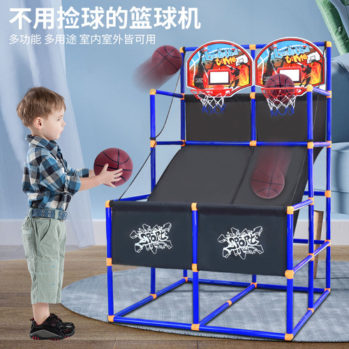 Indoor Large Basketball Hoop for Kids, with Ample Storage, Basketball Toy for Home and Outdoor Sports