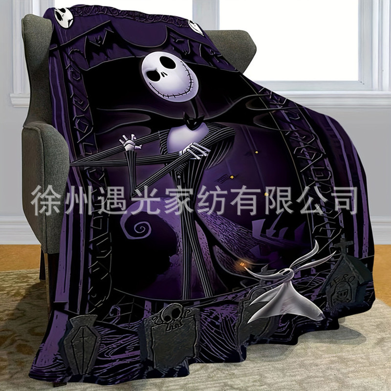 ハロウィーン模様のふわふわした柔らかい毛布快適な多目的毛布はソファーベッドのオフィス旅行に適している|undefined