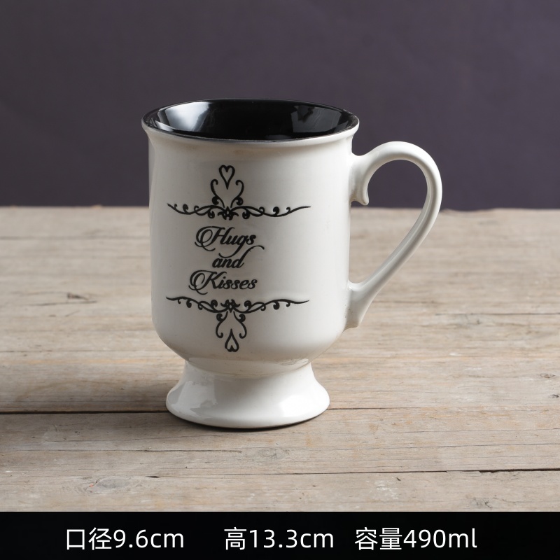 Taza de cerámica retro creativa de moda de estilo japonés taza de café simple taza de agua doméstica
