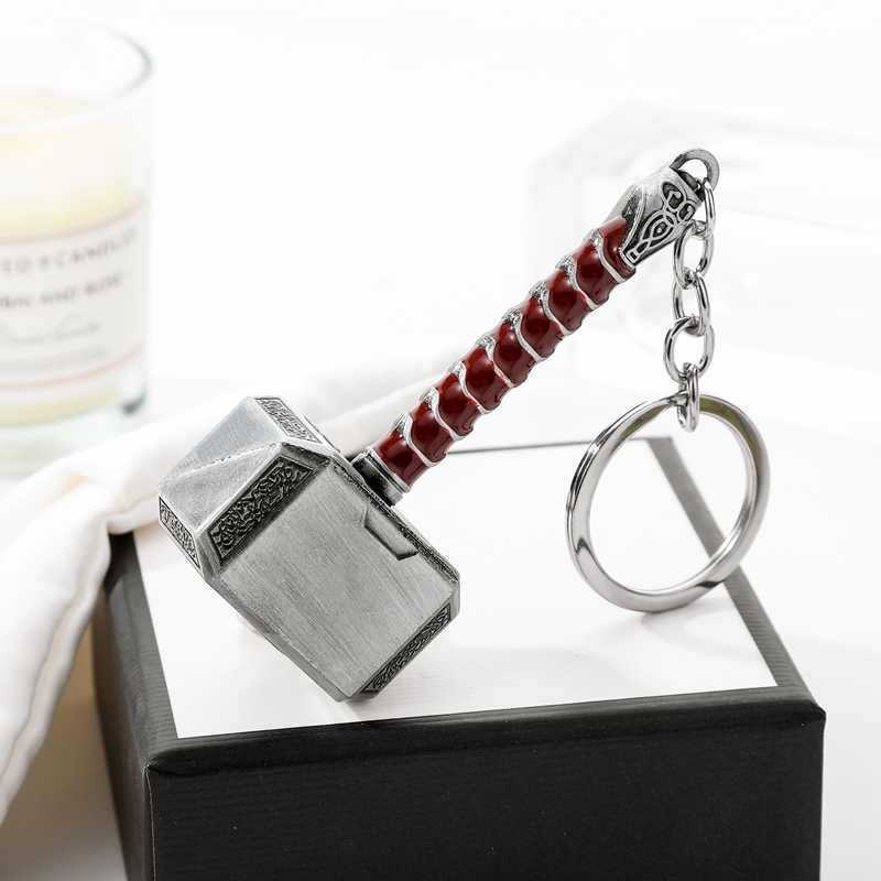 Cross-border Avengers 4 Thor's Hammer Keychain Pendant Thor's Hammer Alloy Model
