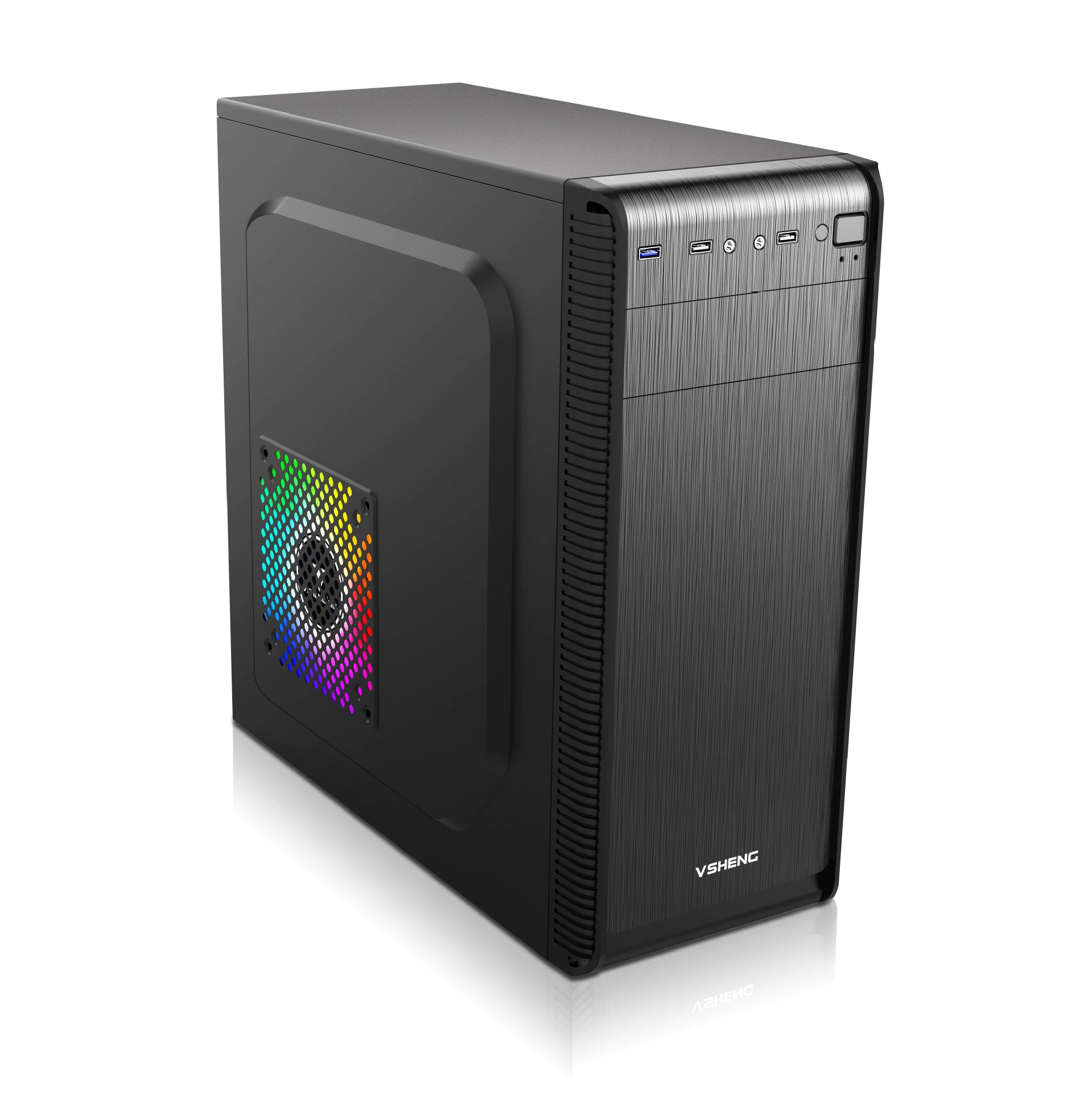ATX настольный ПК боковая прозрачная USB3.0 игровое стекло DIY размер корпуса пустой аккумулятор, водяное охлаждение, задняя проводка