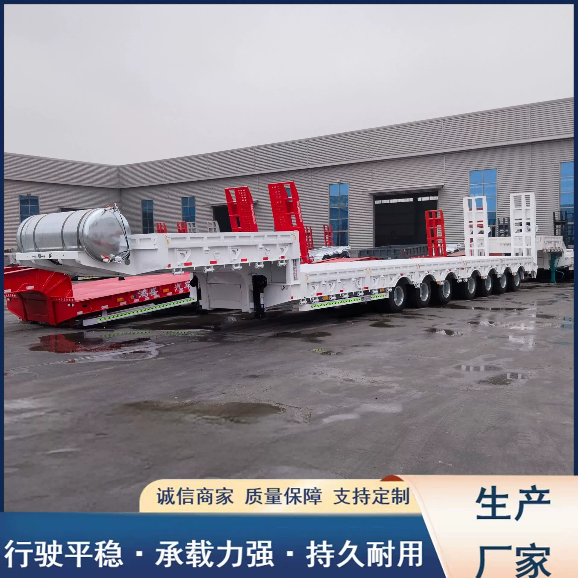 Низкорамный полуприцеп для экскаватора Cross-border 13m года выпуска, большой удлиненный многосекционный низкорамный полуприцеп, полный прицеп