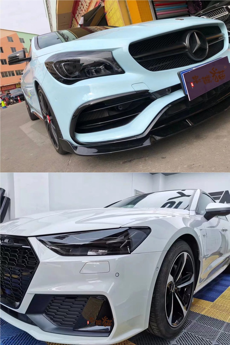 Car Headlight Transparent Protective Film Tpu Light Film Tph Tail Light Car Light Protection White Colorless Light-Transmitting Film