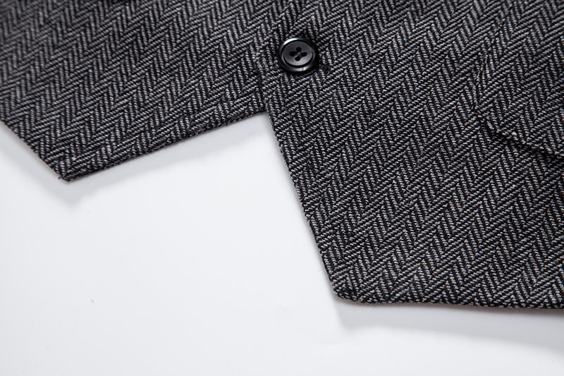 2024 Frühjahr/Sommer neuer Fischgräten-Wollanzug für Herren mit V-Ausschnitt_voghion.com