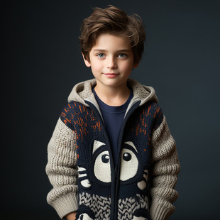 Демисезонный свитер, трикотажное детское термобелье для мальчиков, удерживающий тепло шерстяной шарф, детская одежда, увеличенная толщина