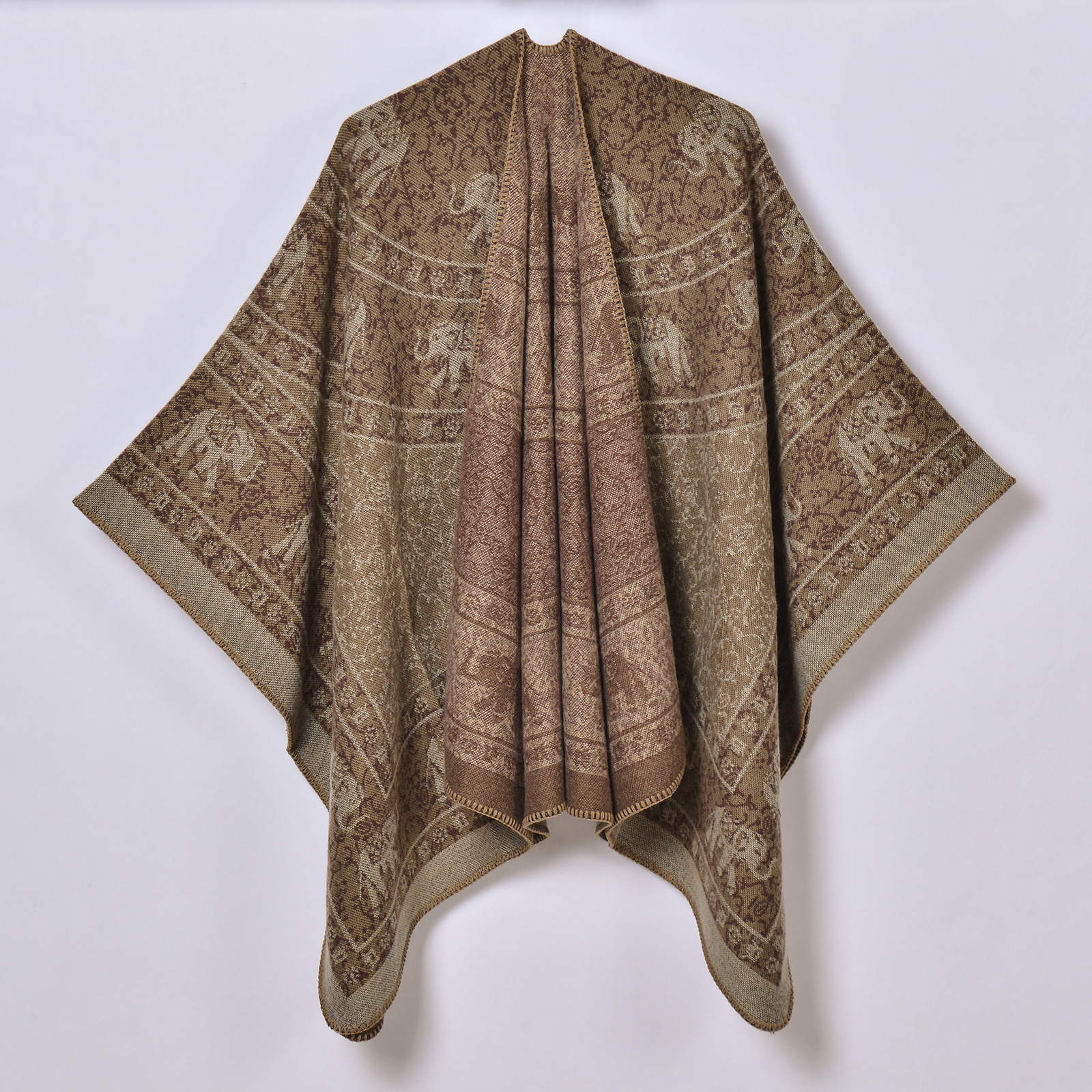retro ethnic warm cloak