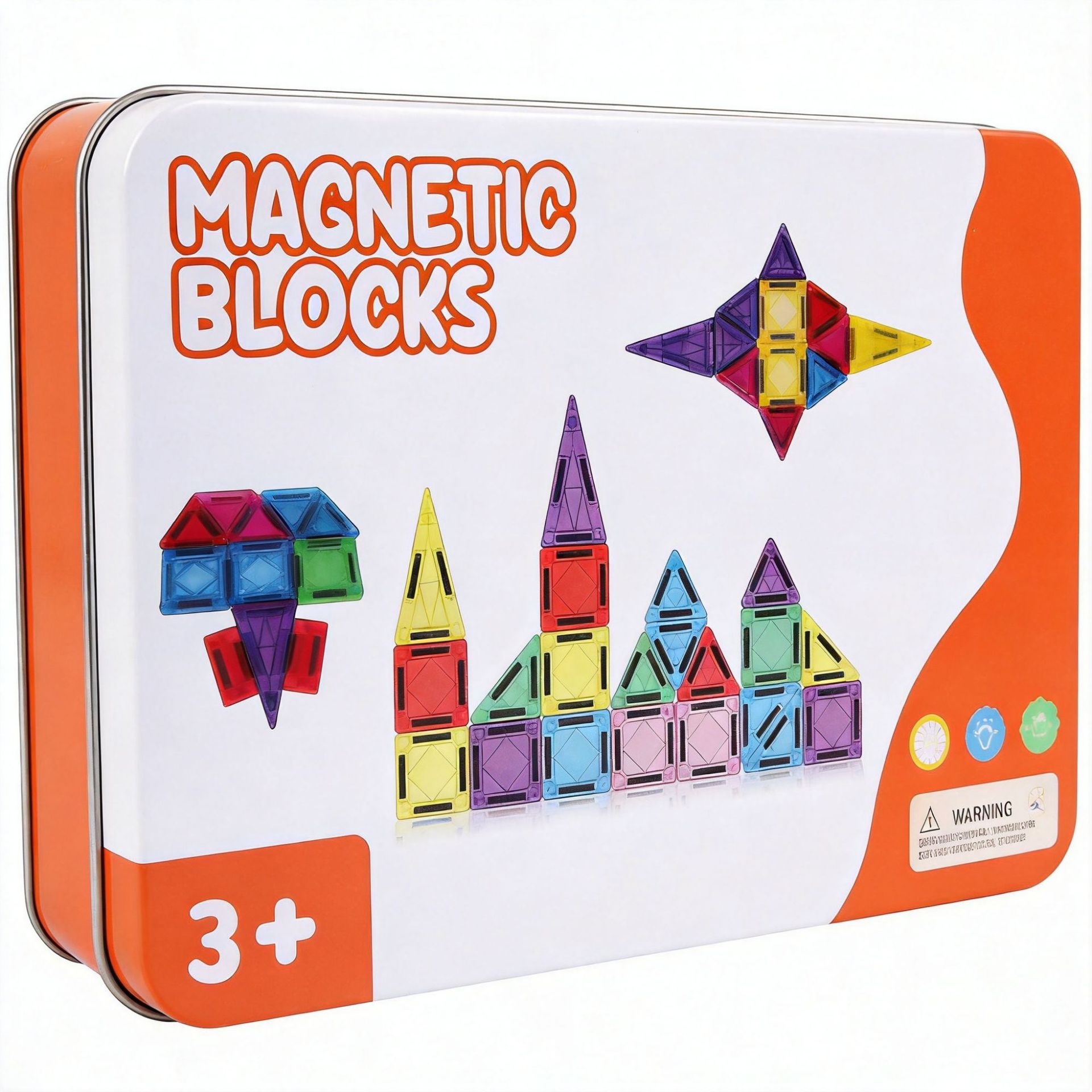 Mini caja de hierro ventana de color pieza magnética de viaje para niños puzzle puzzle puzzle puzzle juguetes de ensamblaje rompecabezas magnéticas para niños y niñas