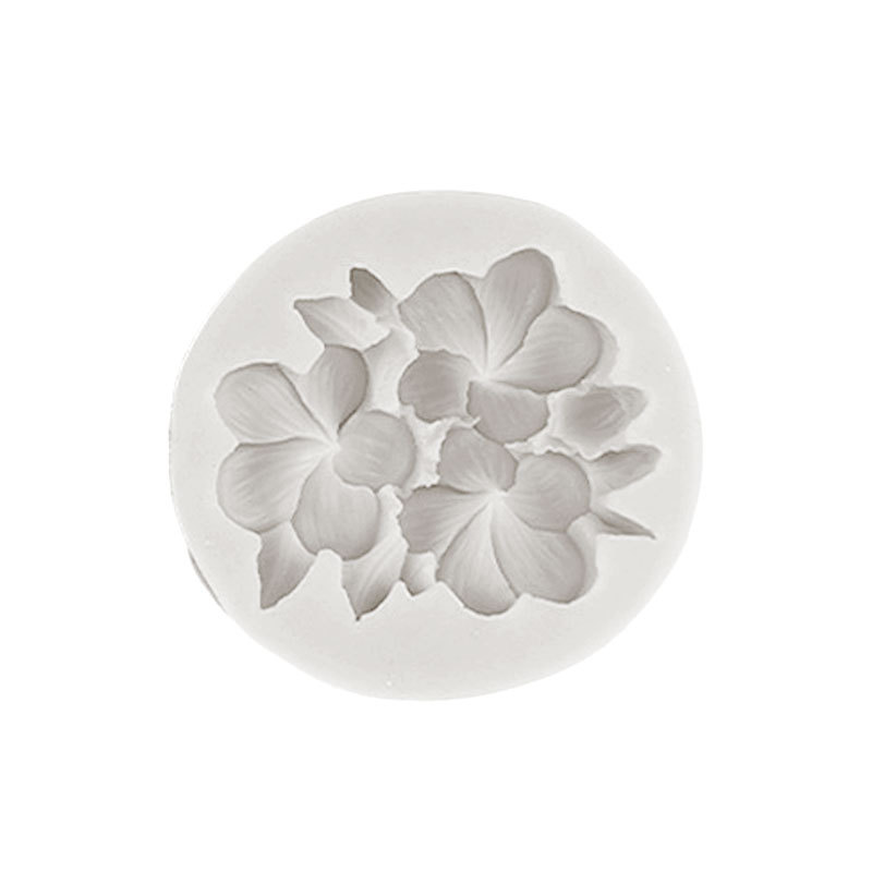 Gardenia flor huevo molde de silicona hecho a mano decoración la torta yeso masa epoxi aromaterapia vela Accesorios