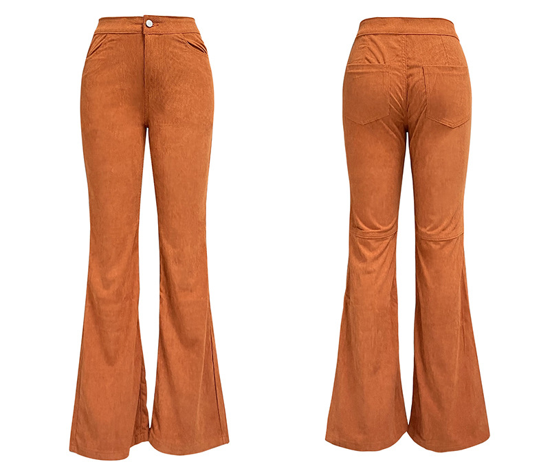 Women's Daily Street Simple Style Solid Color Full Length Pocket Flared Pants display picture 1