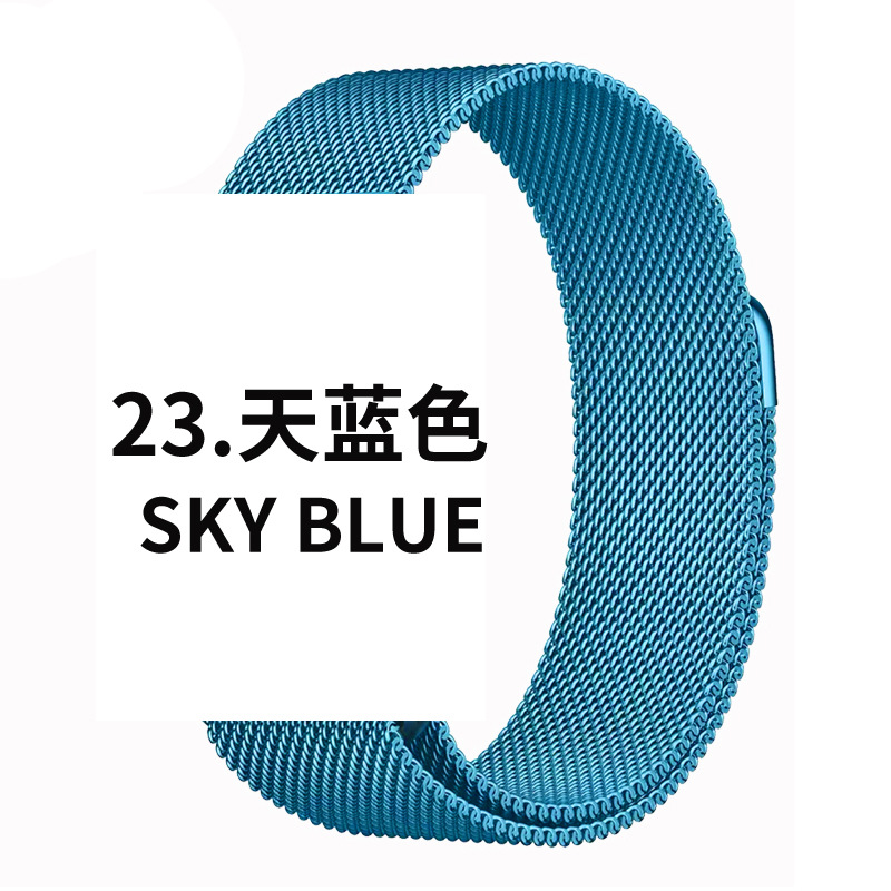 Adecuado para Apple reloj de Milan agradable iwatch1-9 generación SE correa de hebilla magnética de acero inoxidable