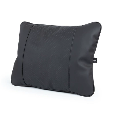 Suitable for Original Ideal One Car Headrest and Waist Pillow Mercedes-Benz Audi Volkswagen Byd Neck Pillow Pillow Car Use (Headrest) - li-auto-lumbar-support-pillow-original-car-leather-style-black-1-piece-standard