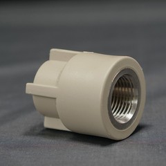 Lesso gray PPR internal thread direct head 20×1/2 inch-75×2 inch Lesso white PPR internal thread straight head