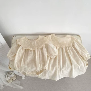 公主裙春季婴儿衣服洋气小公主刺绣女宝宝洋裝长袖连衣裙