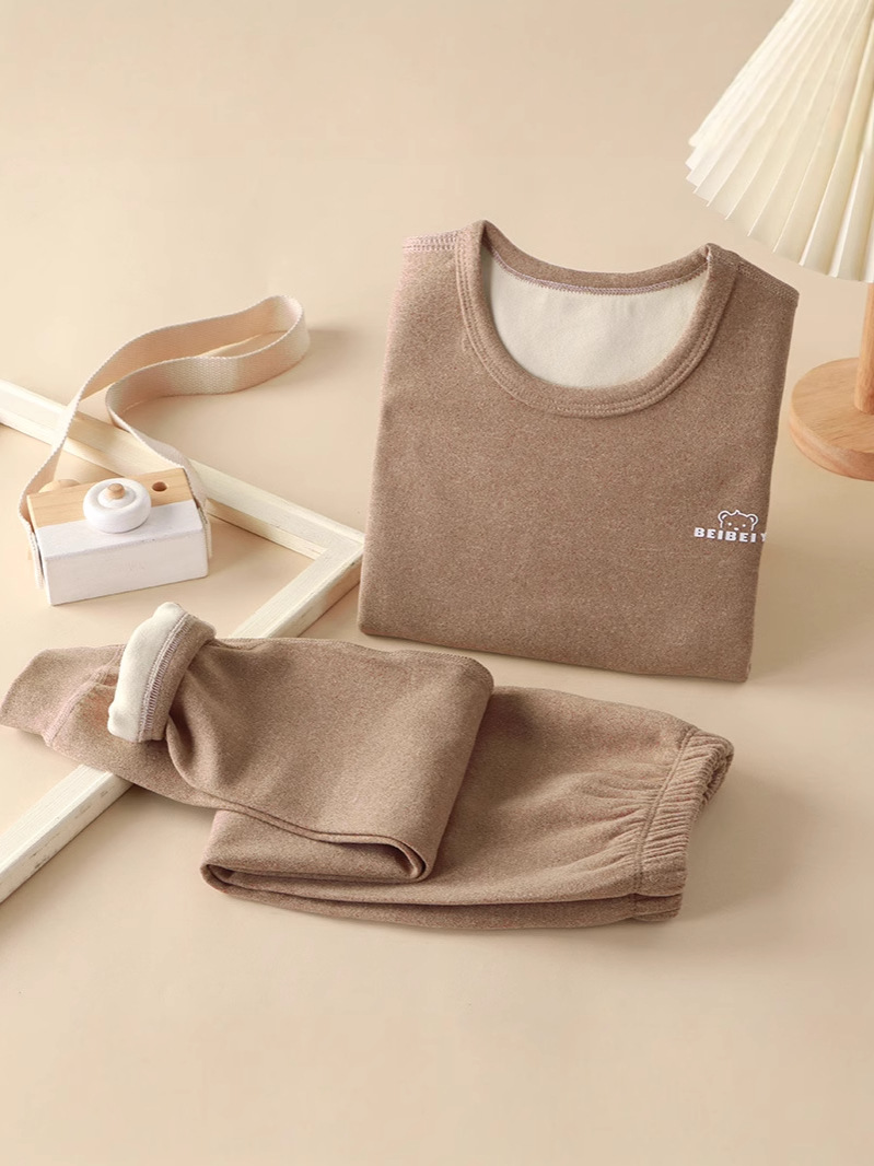 Nuevos trajes de ropa para niños, ropa de otoño para niños, pantalones largos, trajes de otoño e invierno de Derong, ropa interior de base para niñas