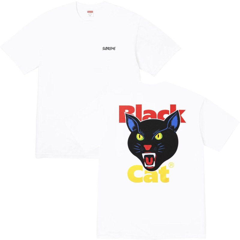 ヨーロッパとアメリカのトレンディなブランド 270 グラム純綿ストリート Sup レタールーズ半袖 Tシャツ男性と女性のクラシックプリントジョイント Tシャツ夏|undefined