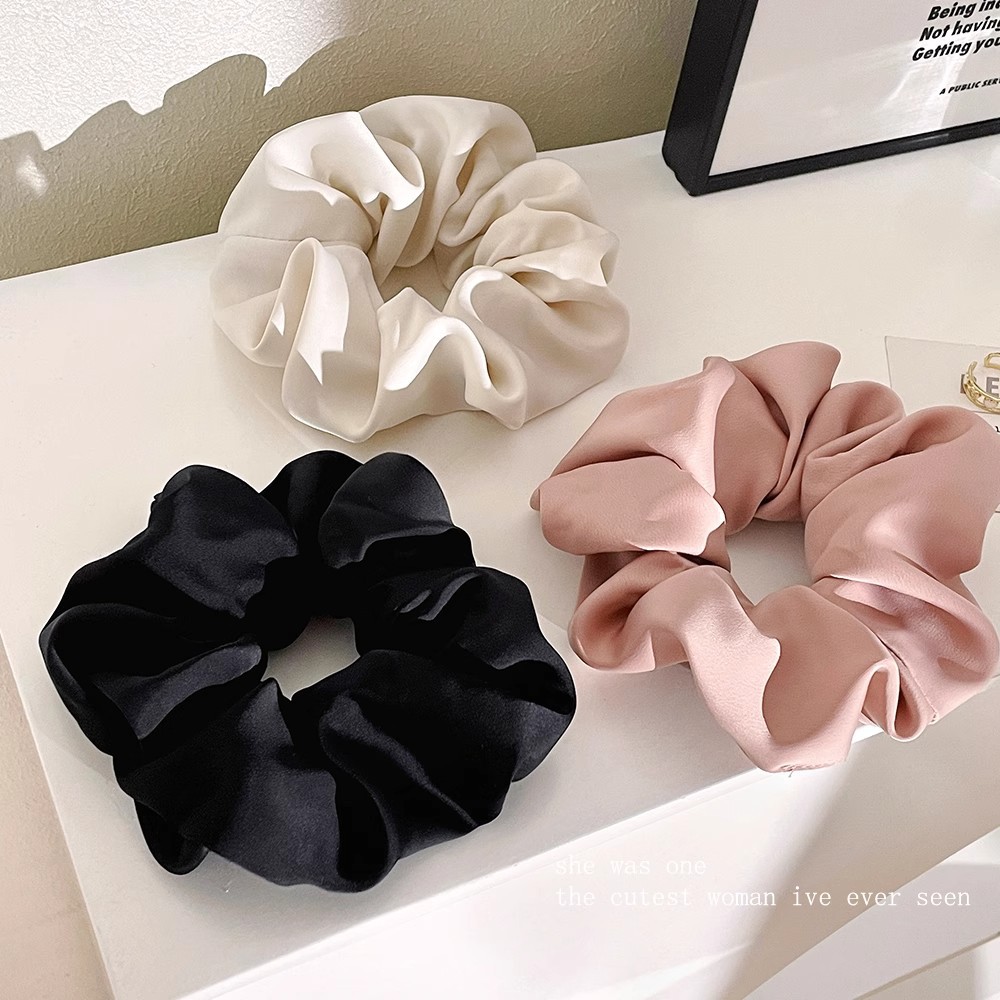 Anillo de pelo de bola grande mujer 2025 de alto nivel de tejido cerdo cuerda de cabeza de intestino grueso atado cabello corda de cabello de correa de intestino grueso