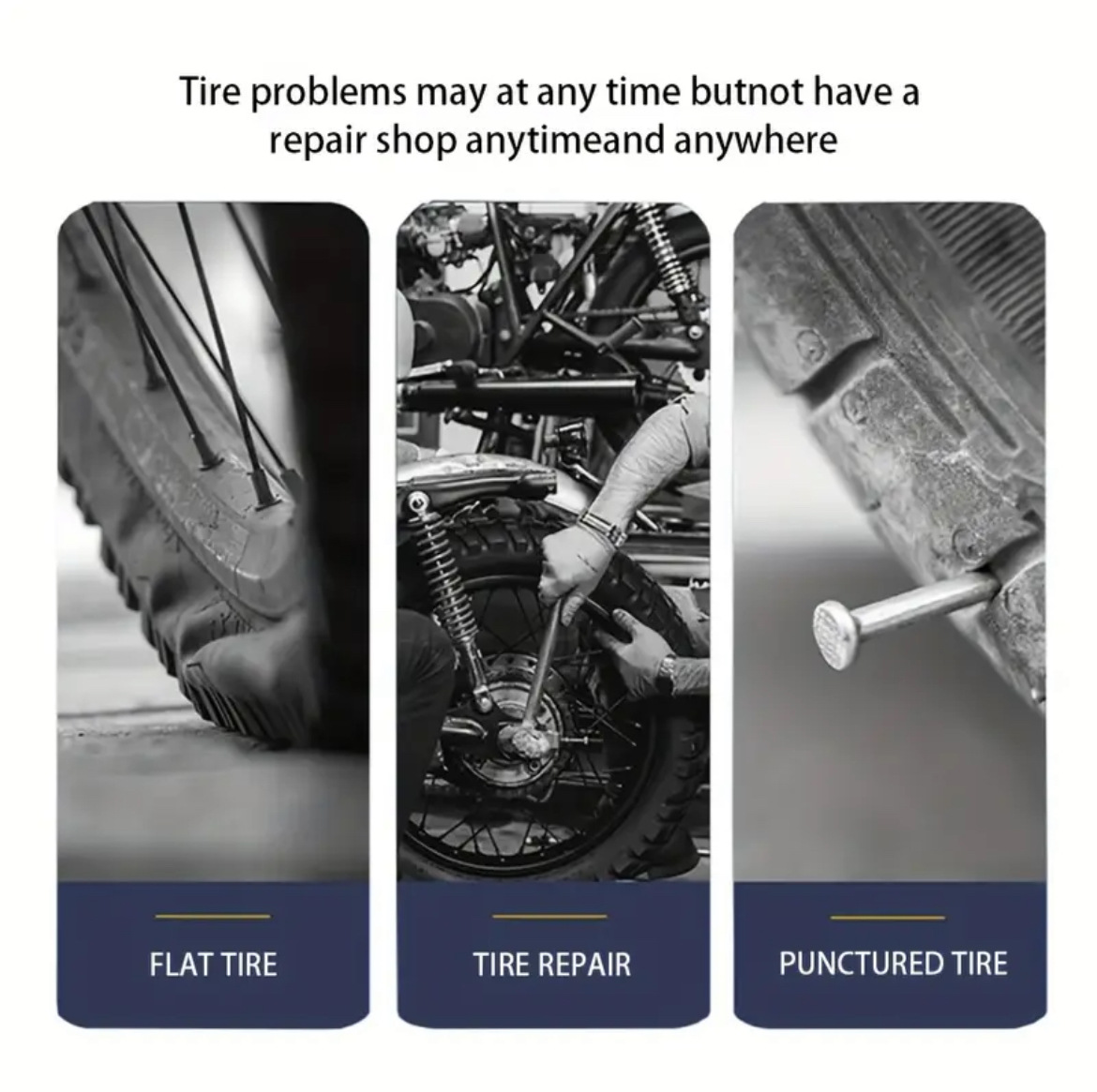 23-piece emergency tire repair tool kit for cars, motorcycles, and electric vehicles, vacuum tire repair tool kit, in stock at the factory