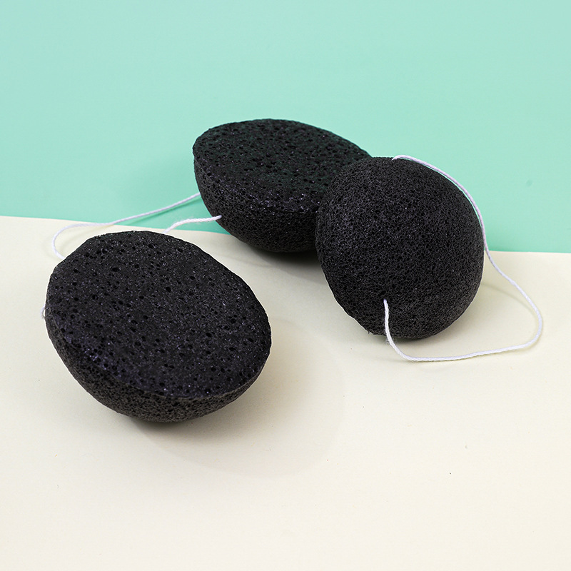Fábrica de esponja de konjac personalizada esponja de lavado facial esponja de limpieza facial limpieza de material vegetal degradable a granel