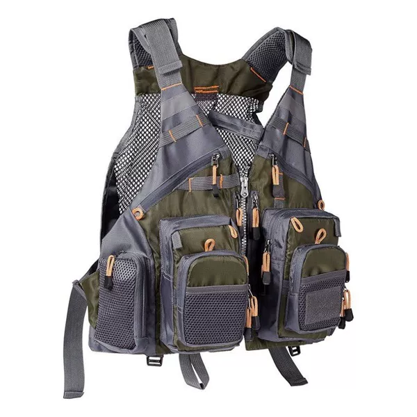 Multifunctional Fishing Vest, Fly Fishing Lure Vest, Multi-Pocket Breathable Mesh Tactical Fishing Clothing, Outdoor Fishing Outfit