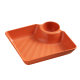 Wheat Straw Dumpling Dip Dish Household Creative Plastic Plate High Color Value Snack Dish with Dip Dish Wholesale