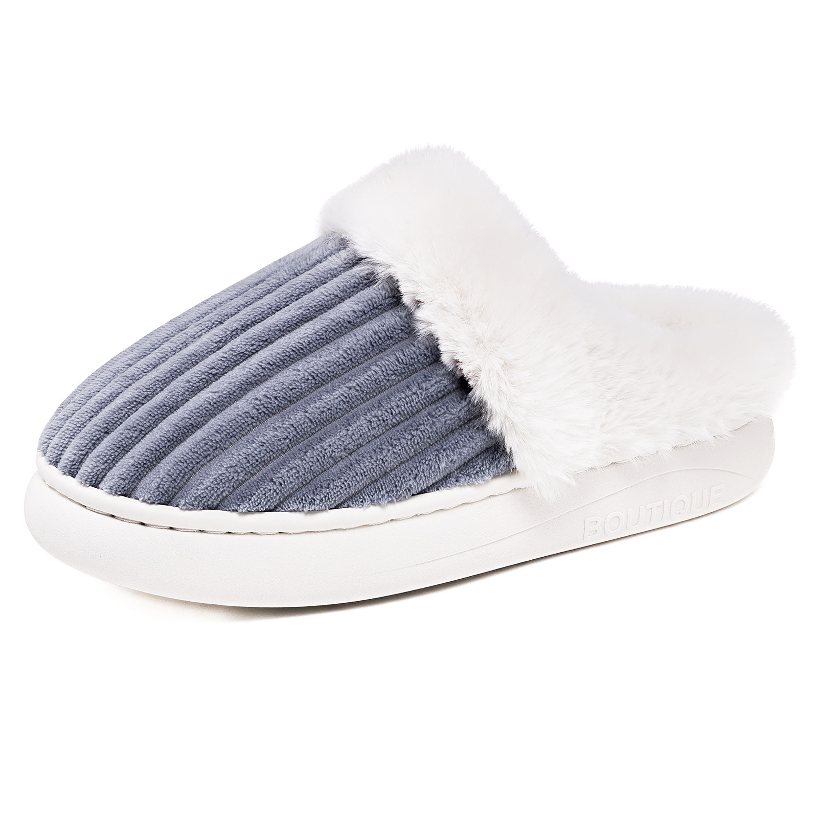 Zapatos de algodón de invierno de mujeres zapatillas de peluche de algodón zapatillas de interior zapatos de peluche cómodos y cálidos