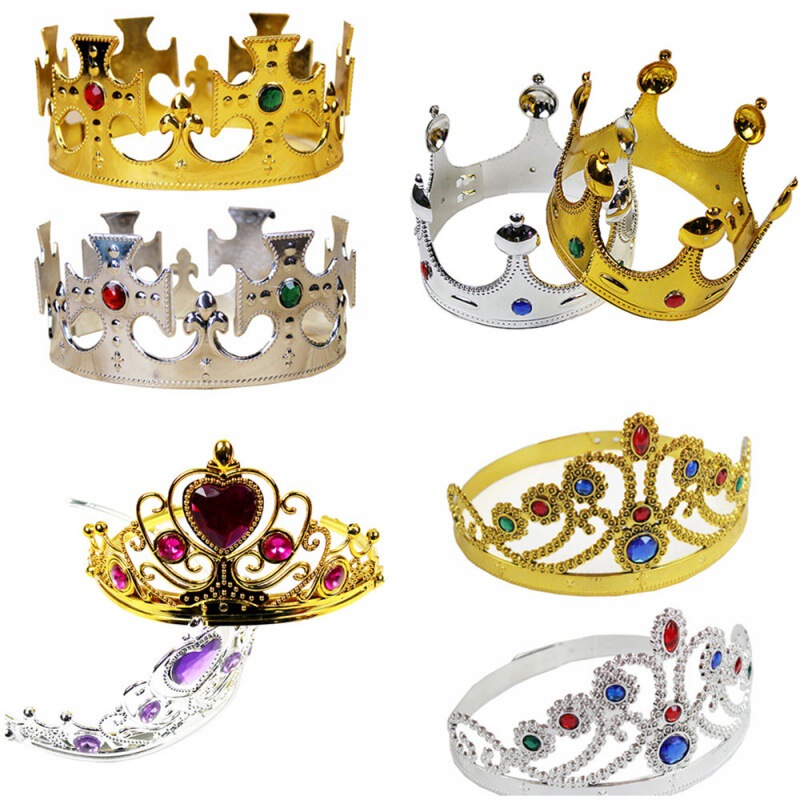 Dress Up Show Prince King Crown Headwear Headband Emperor Queen Princess Hair Accessories Dress Up Show Prince King Crown Headwear Headband Emperor Queen Princess Hair Accessories