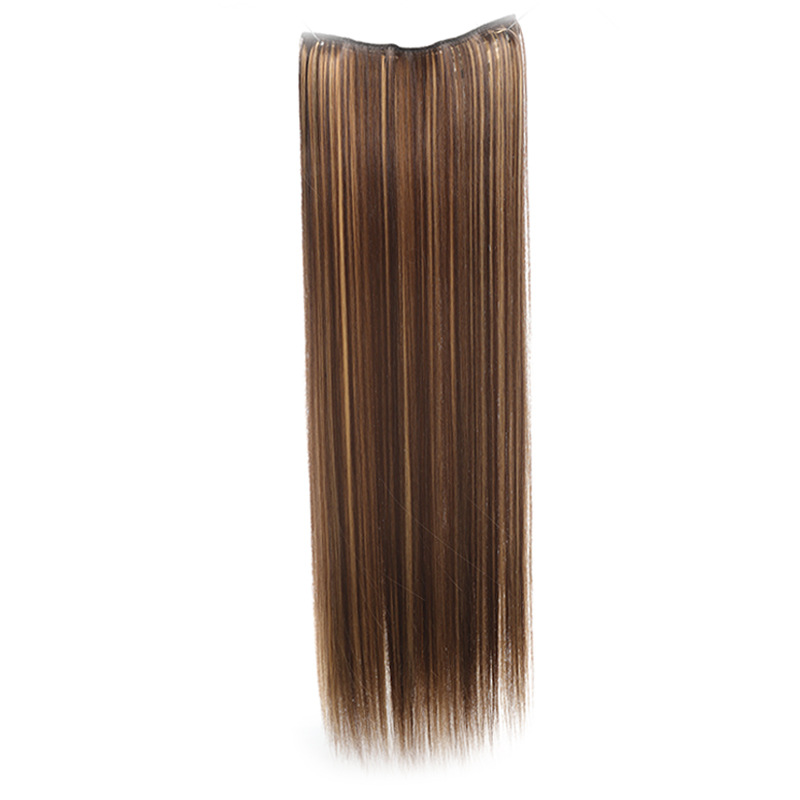 Perucas transfronterizas para mujeres 5 extensiones de cabello tipo clip extensiones de cabello de fibra química extensiones de cabello extensiones de cabello largo extensiones de cabello recto