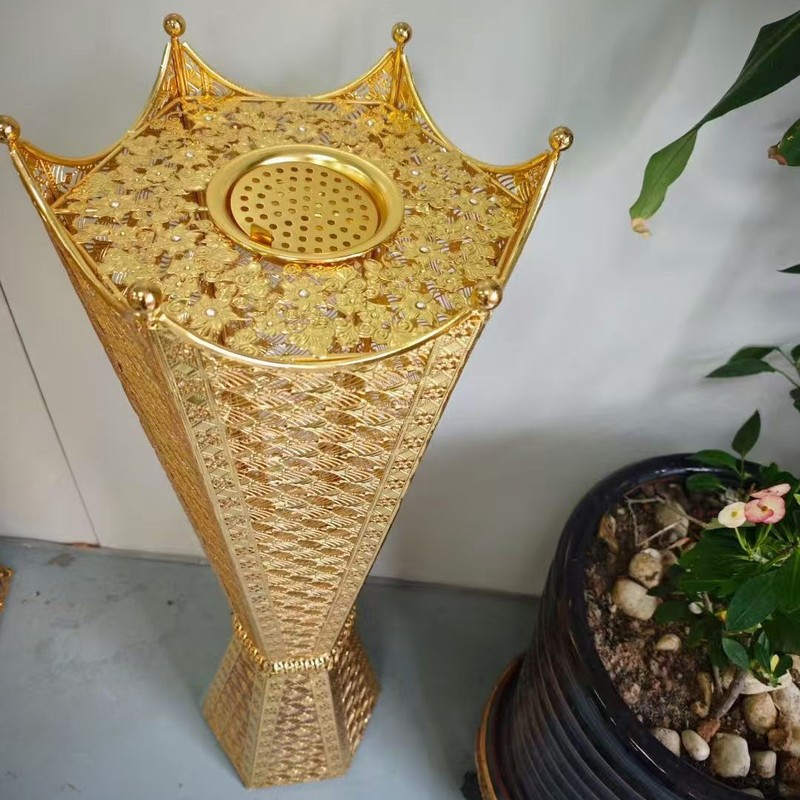 Big Incense Burner Holder 中东香炉支架香薰炉金色金属工艺品|undefined