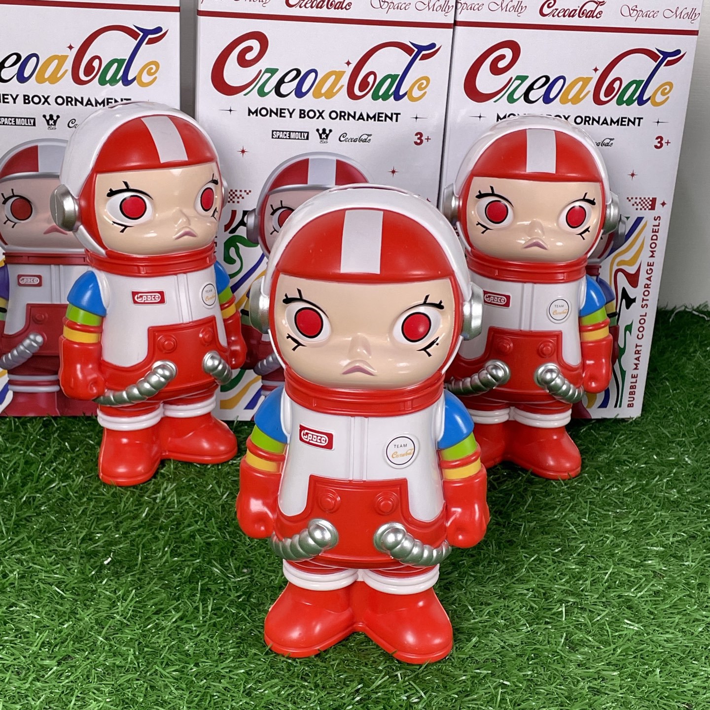 潮玩周边DZX-28经典可口可乐联名泡泡玛特存钱罐限量款存钱罐摆件