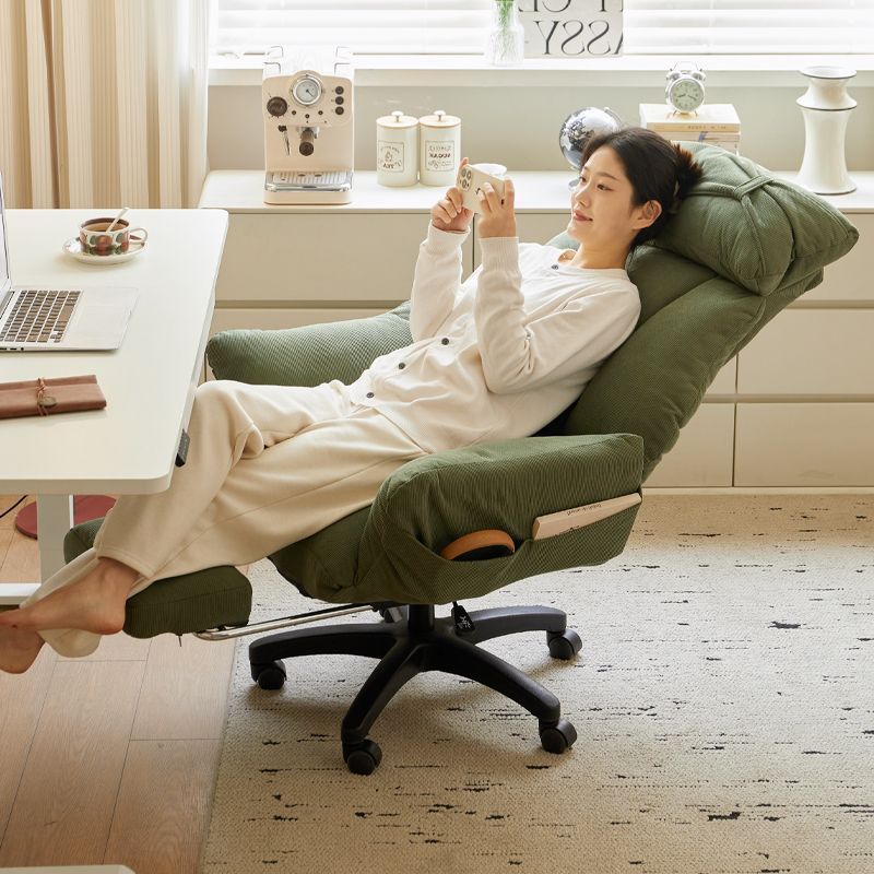 Home Computer Chair Sedentary Lazy Sofa Leisure Folding Study Chair Ergonomic Chair Reclining Office Chair