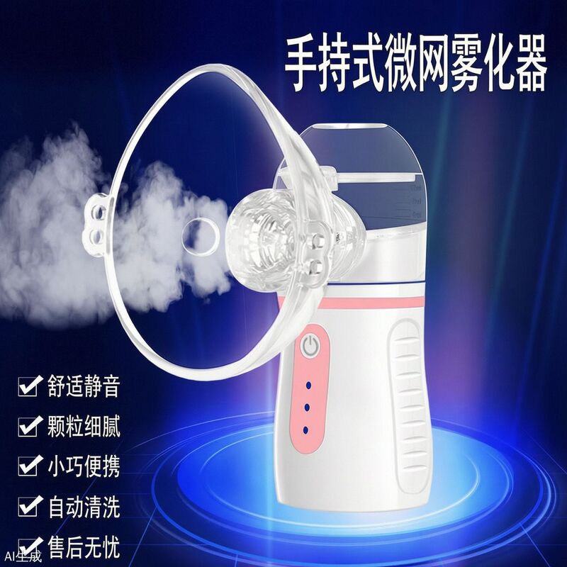 English handheld nebulizer, medical-grade, home-use, handheld, silent, ultrasonic, self-cleaning, specialized for foreign trade English handheld nebulizer, medical-grade, home-use, handheld, silent, ultrasonic, self-cleaning, specialized for foreign trade