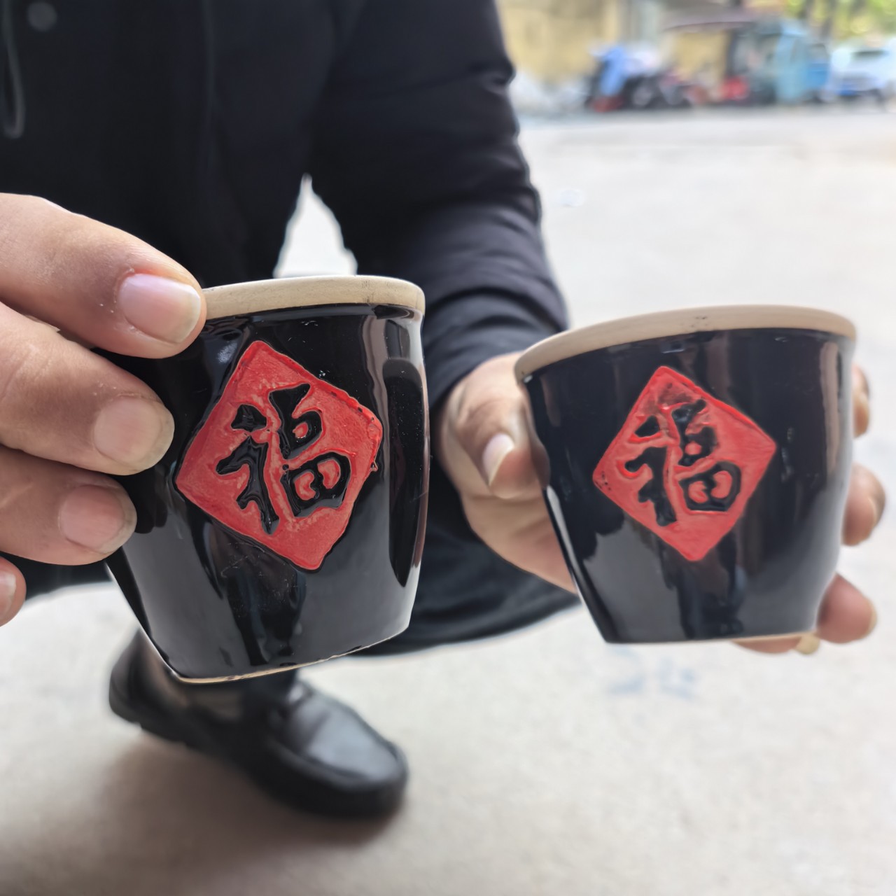 Ceramic Fortune Jar, Small Fortune Jar, Pickle Jar, Teacup, Wine Glass, Tabletop Decoration, Scenic Spot Decoration, Vintage Water Jar