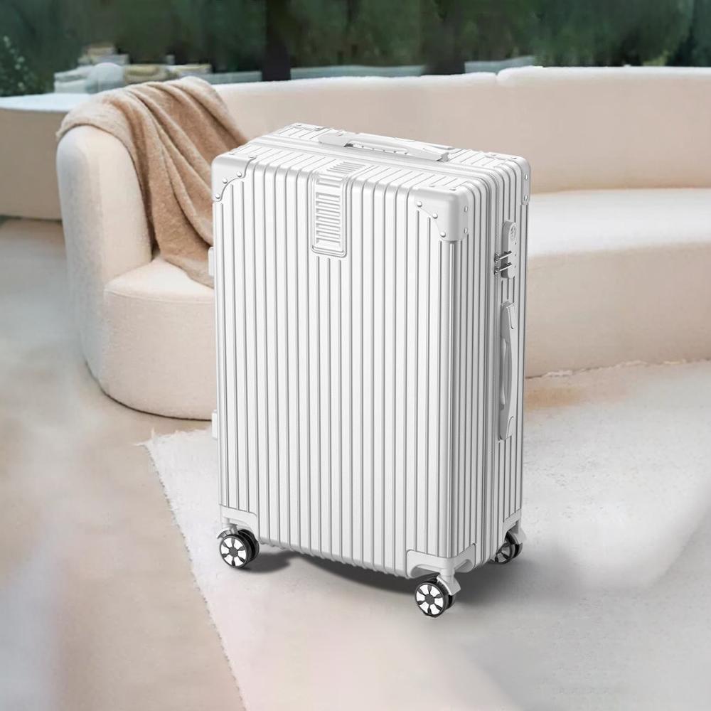 [Fábrica de selección estricta] maleta de aluminio de 20 pulgadas, caja de tracción, 24 ruedas universales, maleta de 26 pulgadas para hombres y mujeres