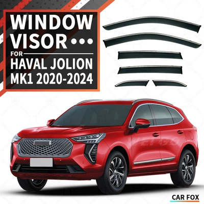 rain rain shade, Rain shield - standard-packing-without-logo-haval-jolion-mk1-2020-pc-rain-shield-with-bright-strips-6pcs