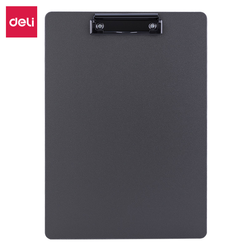 델리 64502 플레이트 클립 금속 강력한 클립 플라스틱 파일 폴더 다기능 필기 패드 사무용품