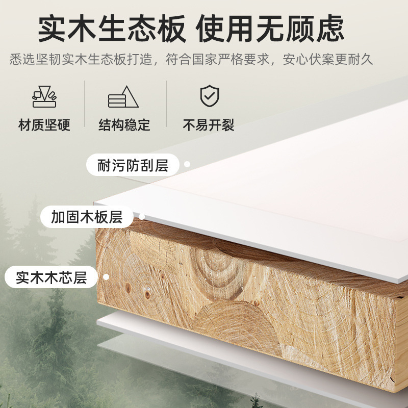 Escritorio de madera para niños, escritorio de estudio en el hogar para estudiantes, escritorio de escritura para estudiantes de secundaria y preparatoria, escritorio para computadora para dormitorio, estantería