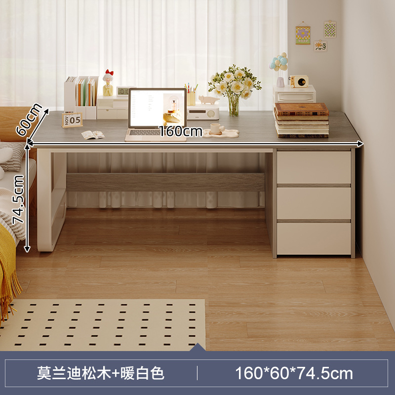 Mesa de escritorio simple para el hogar, mesa de estudio simple para el hogar, mesa de escritorio, computadora de escritorio, combinación de sillas