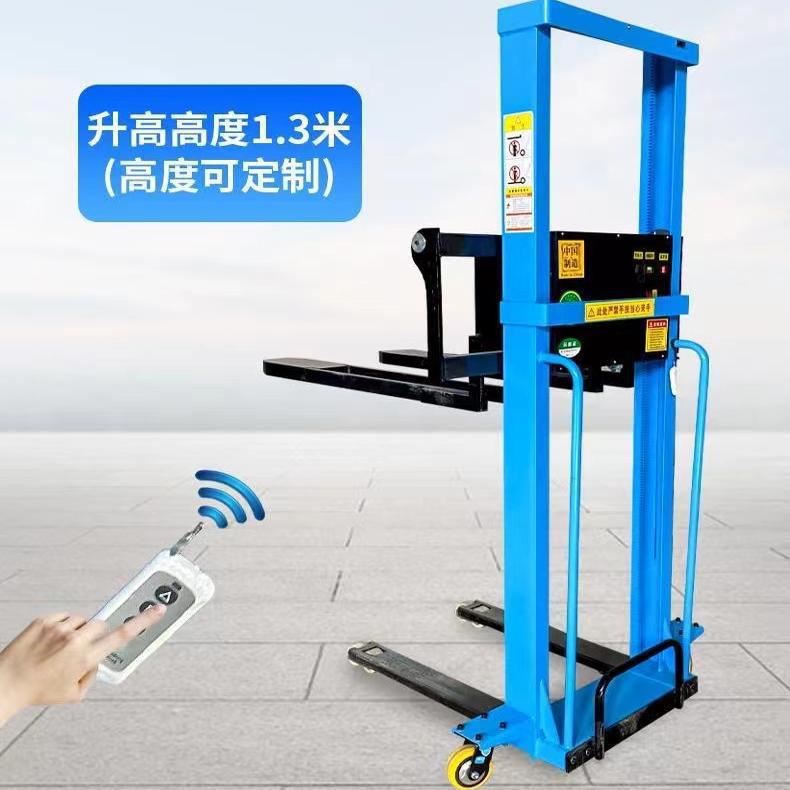 电动随车叉车装卸货自动升高液压搬运升降堆高小型吨便携